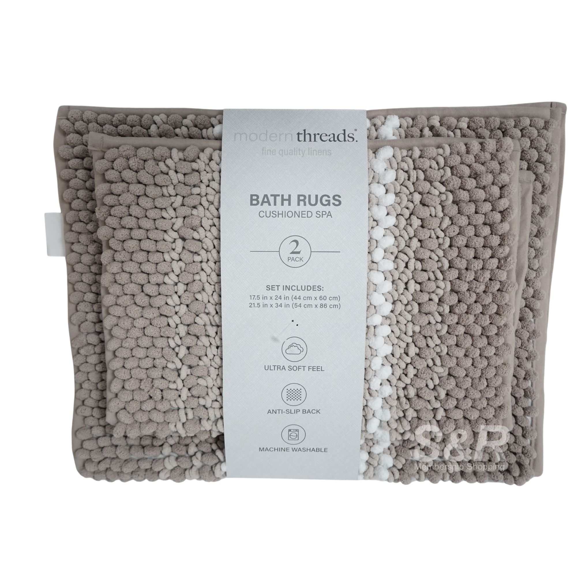Modern Threads Bath Rugs 2pc Modern Threads Bath Rugs 2pc